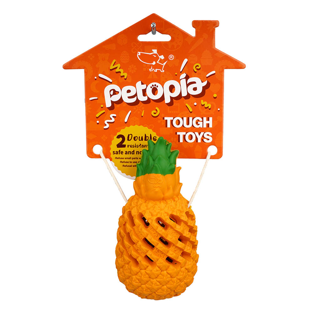 Petopia Ultra Tough Dog Toy Pawsome Pineapple for Dogs