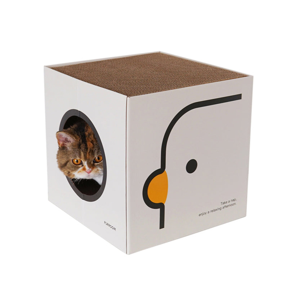 Purroom Cat House Double Scratching Boards for Cats