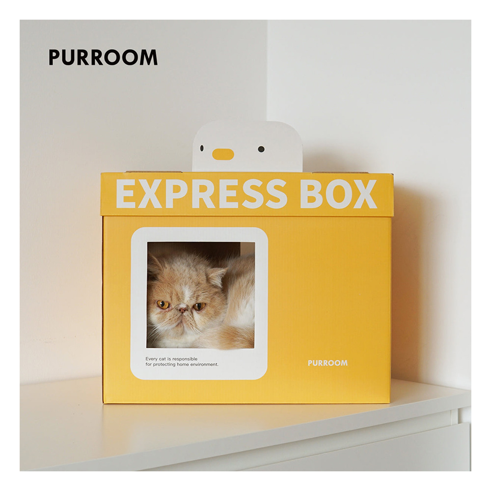 Purroom Cat Scratching Box Express Box for Cats
