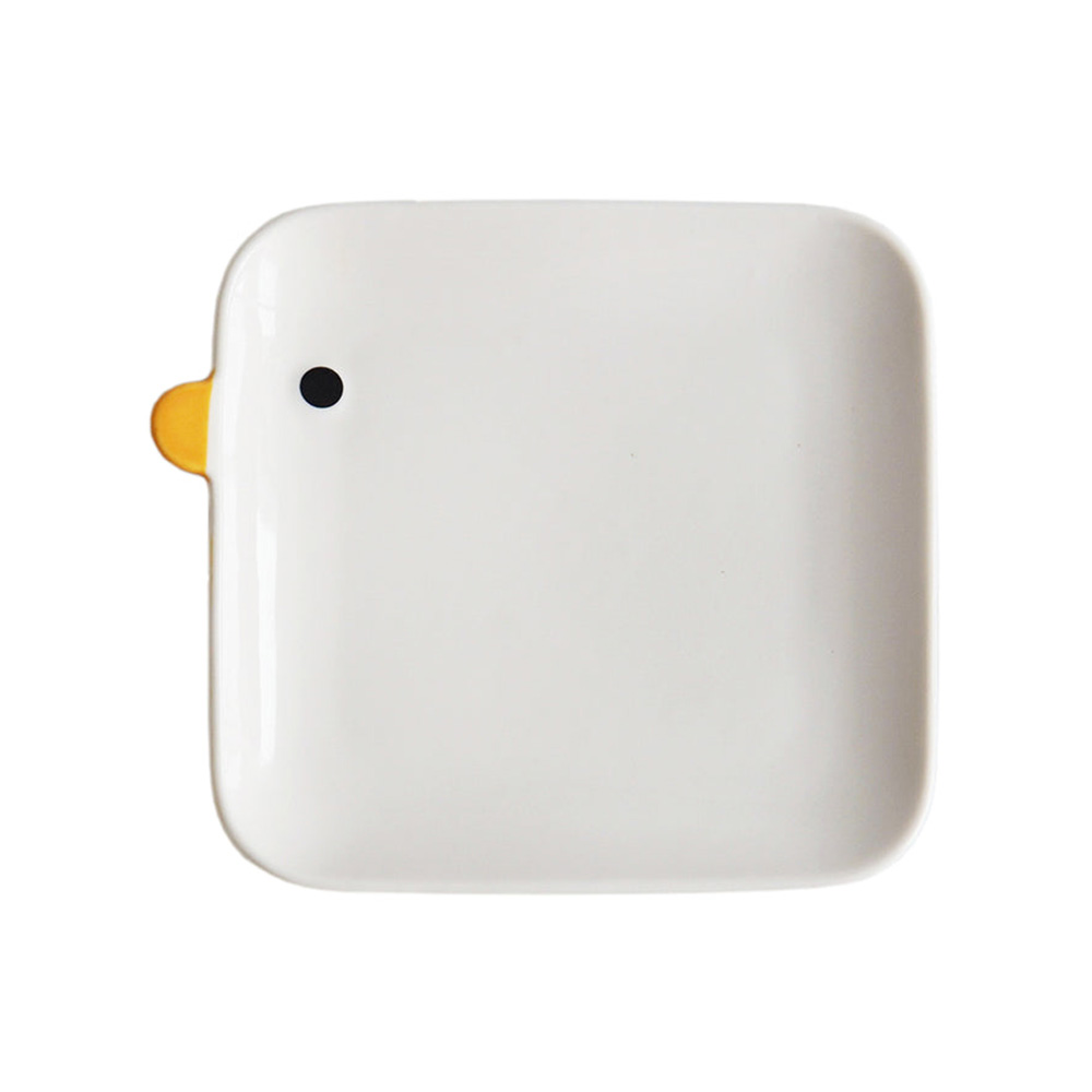 Purroom Ceramic Dinning Plate Square for Cats
