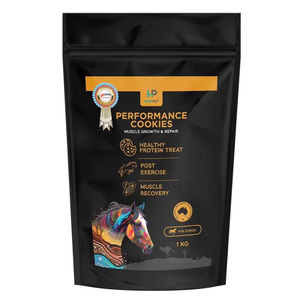 HempPet Performance Cookies Muscle Growth & Repair Treats for Horses for Horse