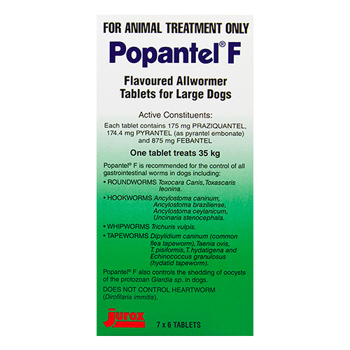 Popantel F Allwormer 35 kg for Dogs