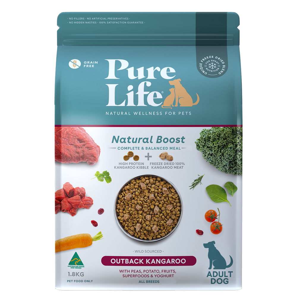 Pure Life Natural Boost Dog Adult Kangaroo for Food
