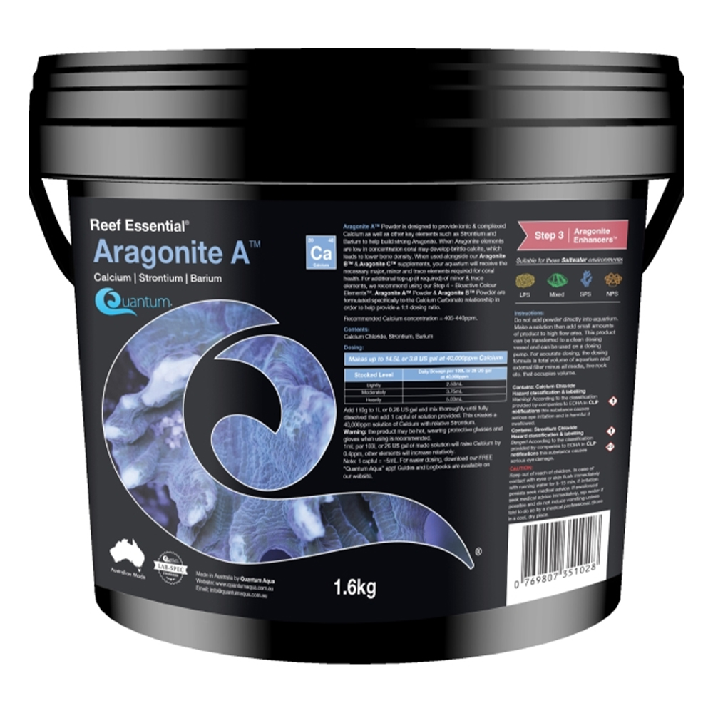 Quantum Aragonite A Powder for Fish Supplies