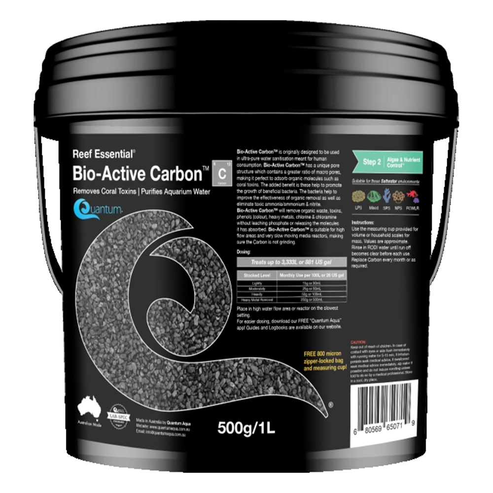 Quantum Bio-Active Carbon for Fish Supplies