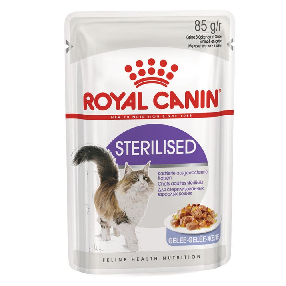 Royal Canin Sterilised Adult Jelly Wet Cat Food for Food Supplies