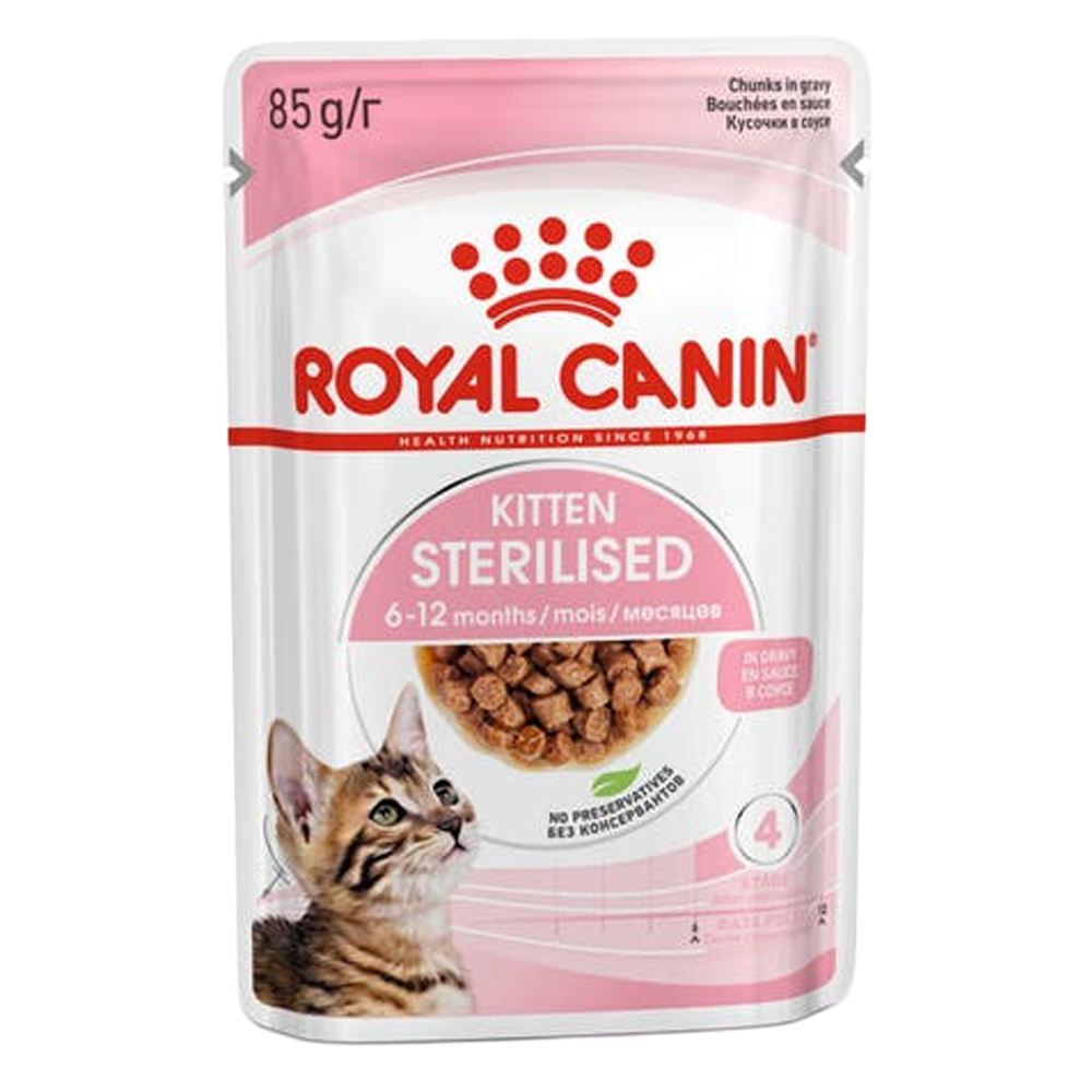 Royal Canin Sterilised Kitten Gravy Wet Cat Food for Food Supplies