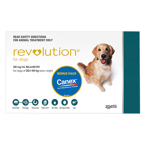 Revolution For Large Dogs 20.1 To 40Kg (Green)