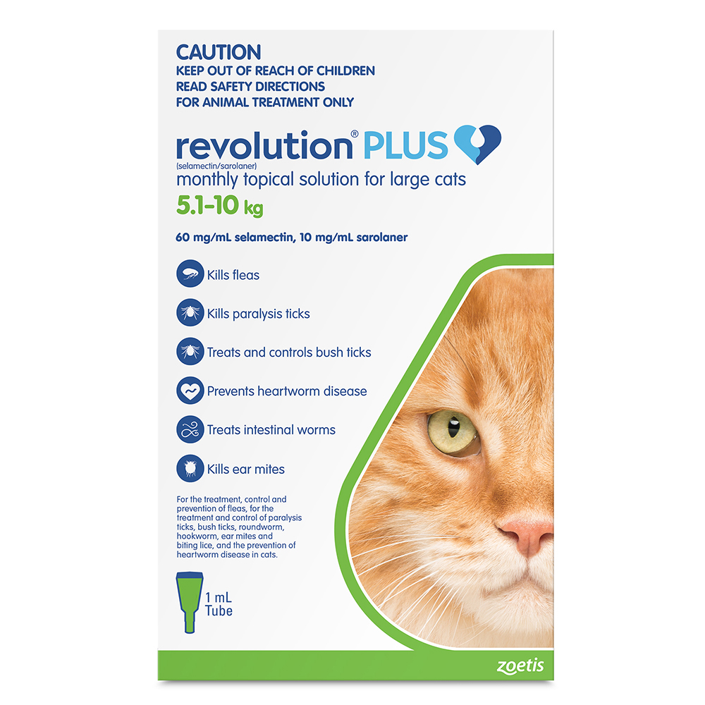 Revolution Plus for Large Cats 5 - 10Kg (Green)