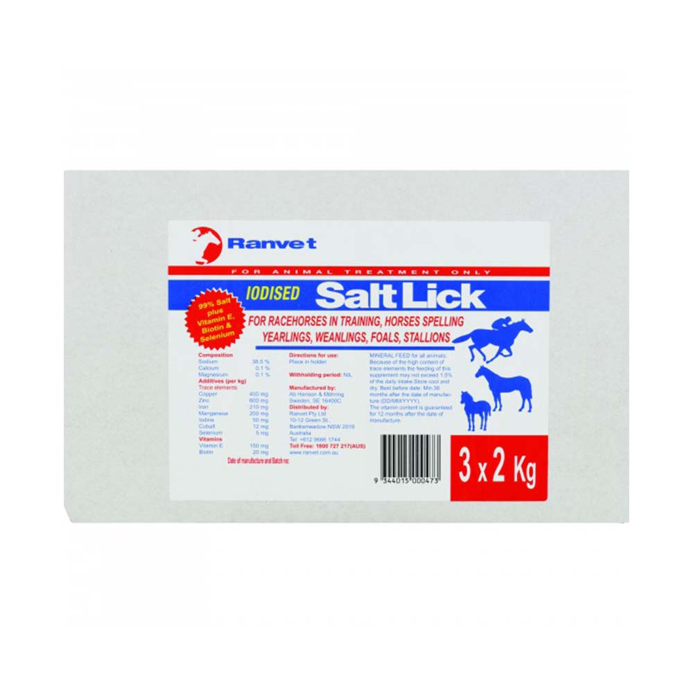 Ranvet Salt Lick 2kg X 3pk