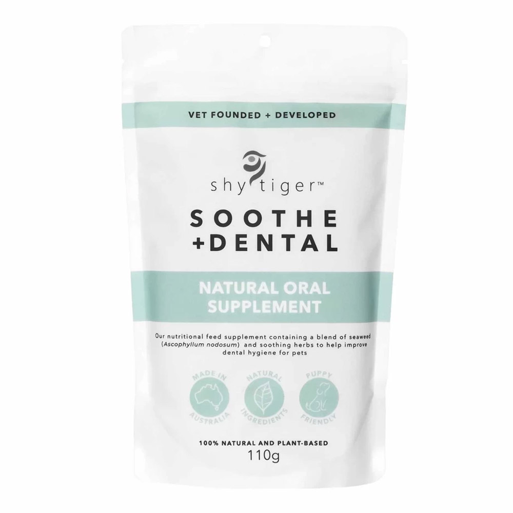 Shy Tiger Soothe + Dental Natural Oral Supplement for Dogs