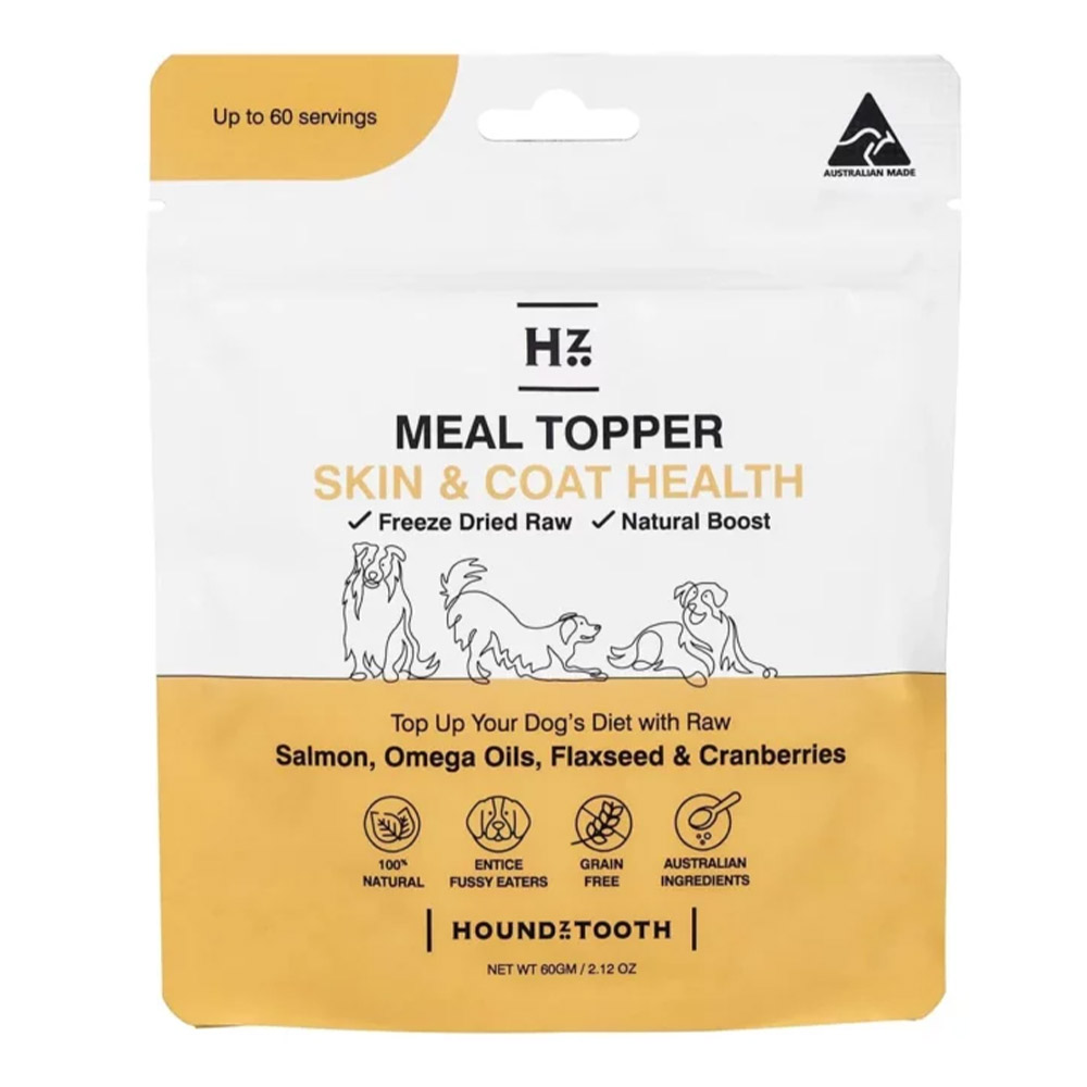Houndztooth Skin & Coat Health Natural Raw Boost Meal Topper for Dogs for Food