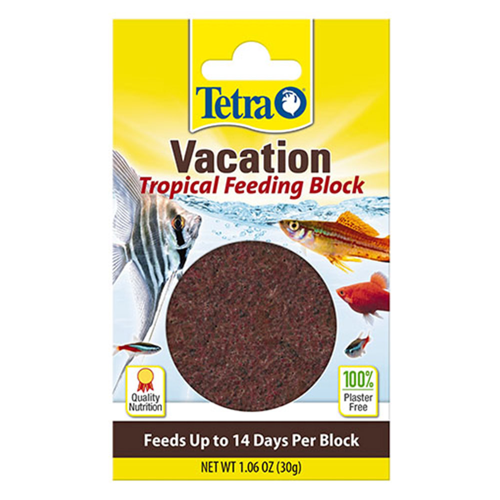 Tetra Vacation Tropical Feeding Block Feeds up to 14 Days per Block Fish Food 30gm