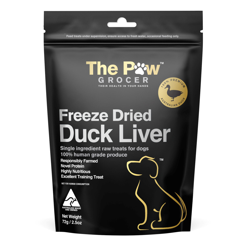 The Paw Grocer Freeze Dried Duck Liver for Dogs for Dogs