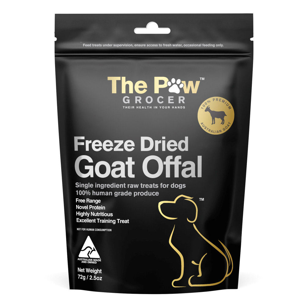 The Paw Grocer Freeze Dried Goat Offal for Dogs for Dogs