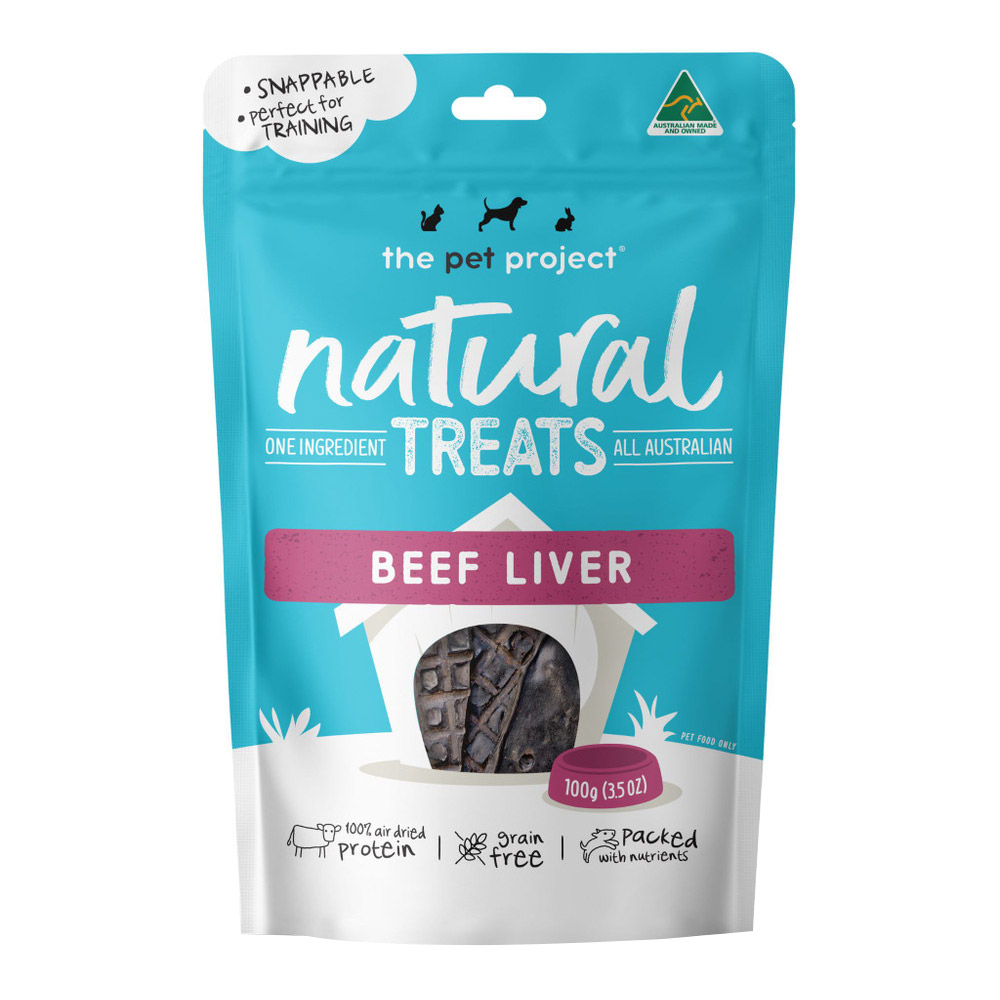 The Pet Project Natural Dog Treats Beef Liver for Dogs