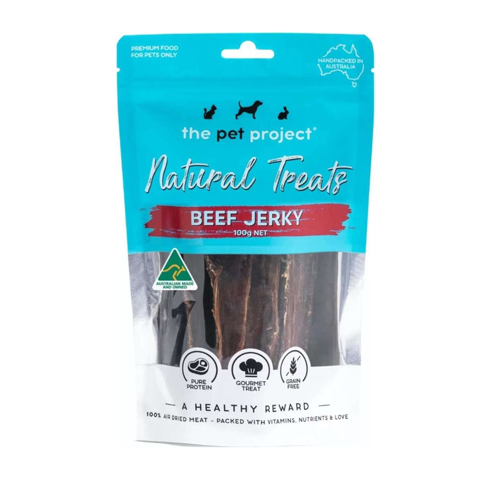 The Pet Project Beef Jerky Dog Treats for Dogs