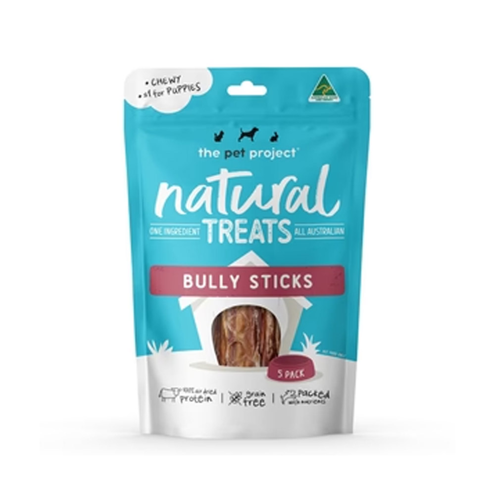 The Pet Project Natural Treats Bully Sticks for Dogs