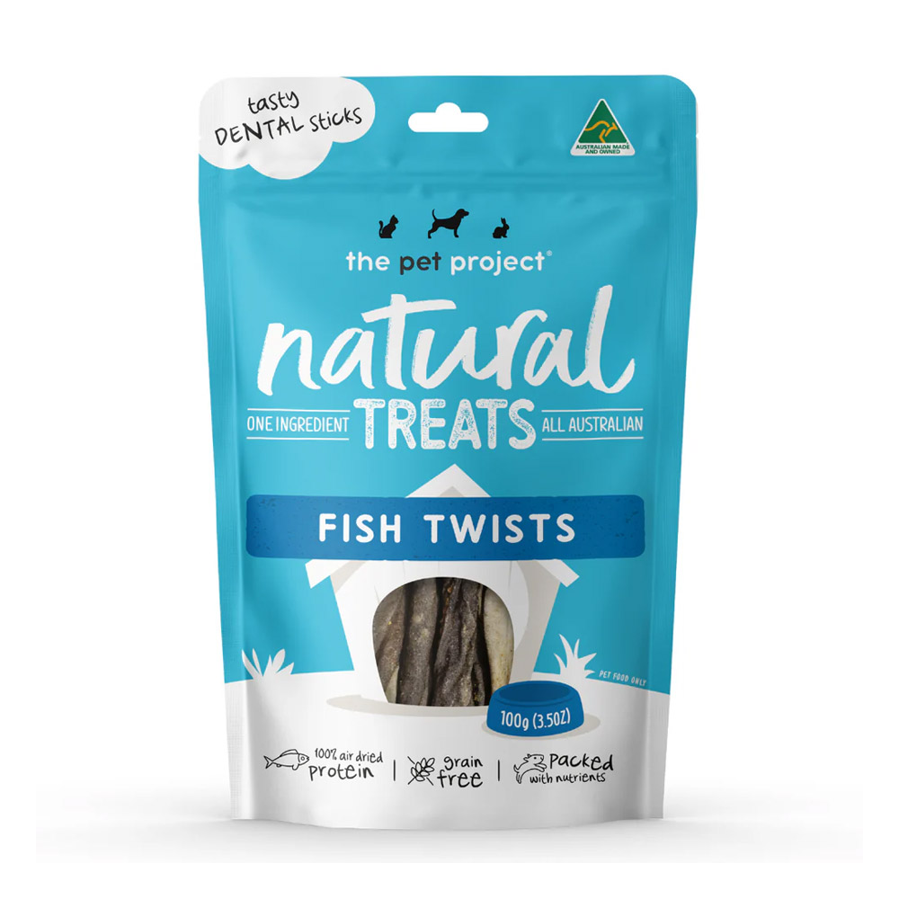 The Pet Project Natural Treats Fish Twists