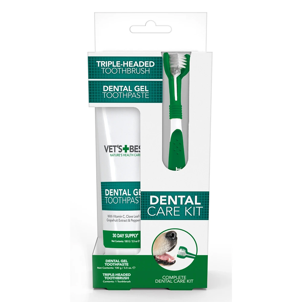 Vet's Best Nature's Health Care Dental Care Kit for Dogs for Dogs
