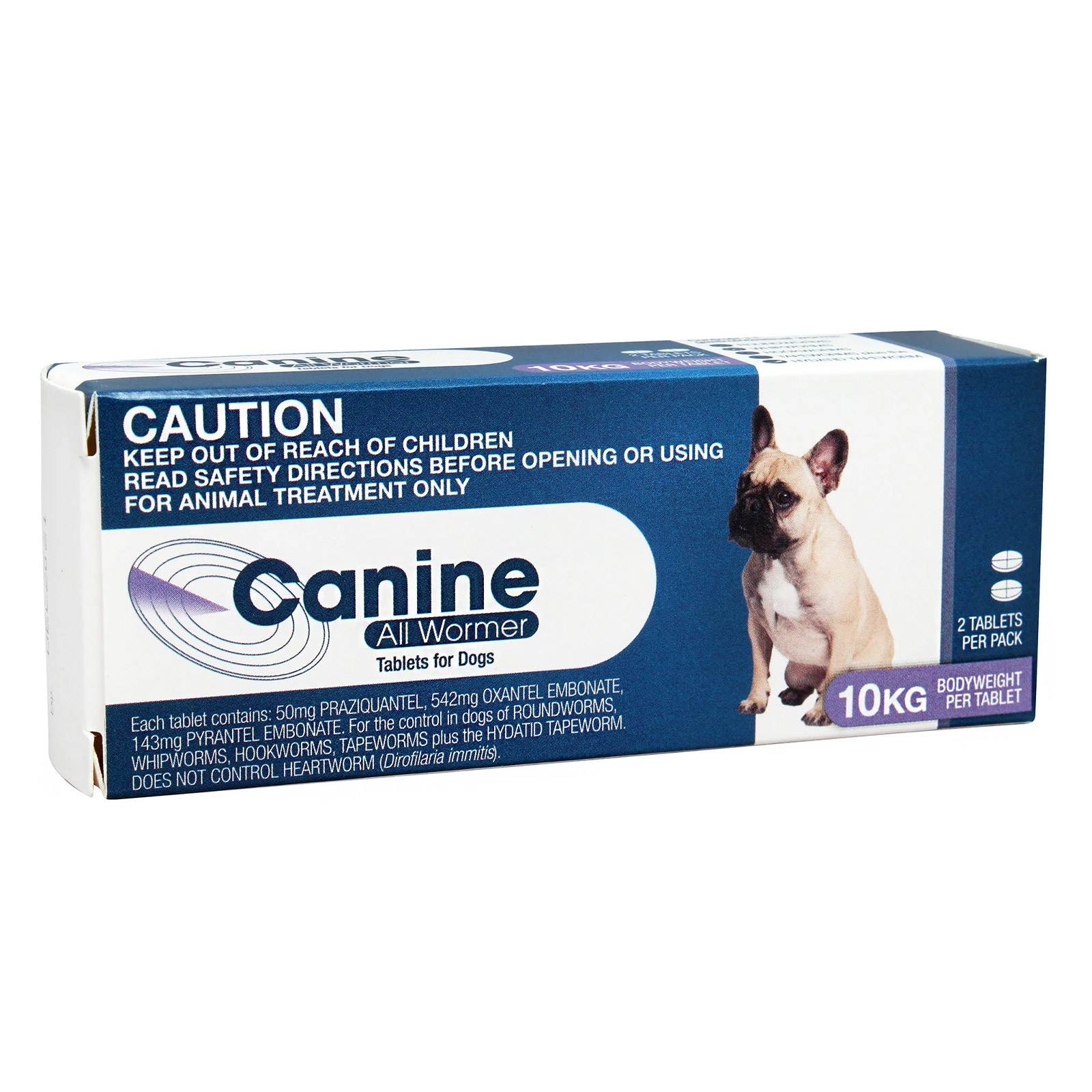 Value Plus Canine All Wormer Tablets For Dogs 10kg (Purple)