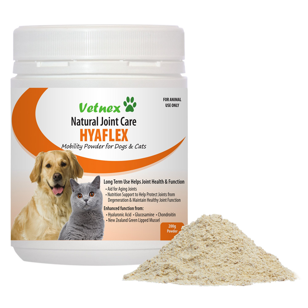 Vetnex Hyaflex Natural Joint Care Mobility Powder for Dogs & Cats for Dogs