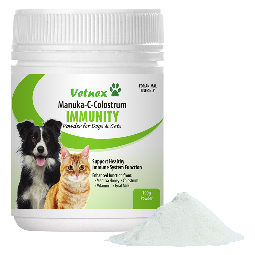 Vetnex Immunity Manuka-C-Colostrum Powder for Dogs & Cats for Dogs