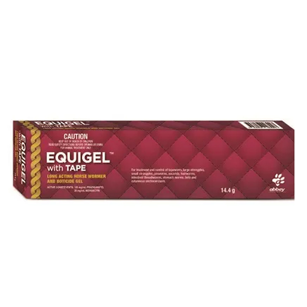 Abbey Labs Equigel with Tape Worming & Boticide Gel Horse Treatment for Horse