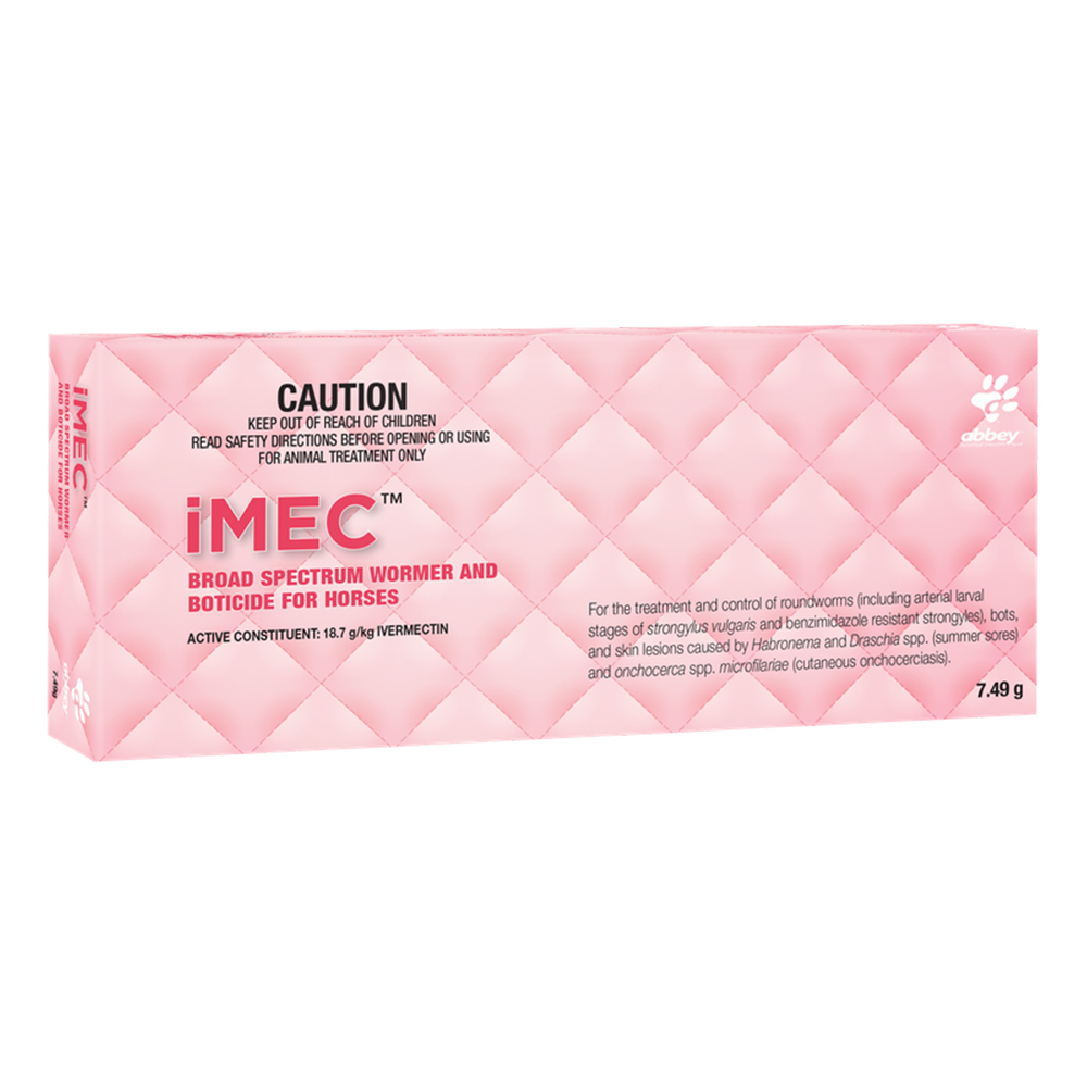 Abbey iMEC Broad Spectrum Wormer and Boticide for Horses for Horse