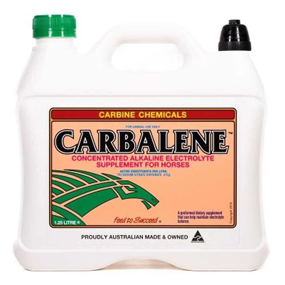 Carbine Chemicals Carbalene Alkalyne Electrolye Supplement for Horses for Horse