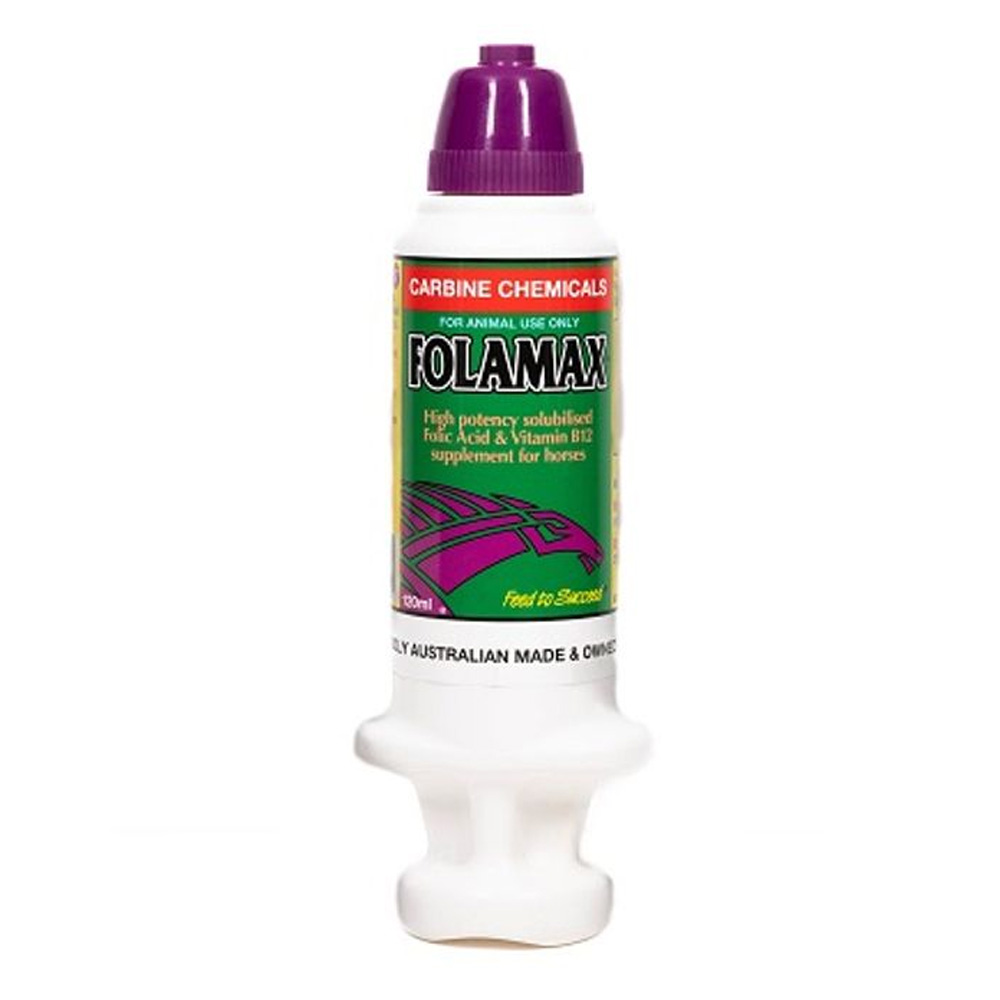 Carbine Chemicals Folamax Folic Acid & Vitamin B12 Supplement for Horses for Horse