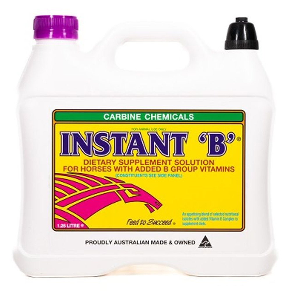 Carbine Chemicals Instant B Vitamin B Dietary Supplement for Horses for Horse