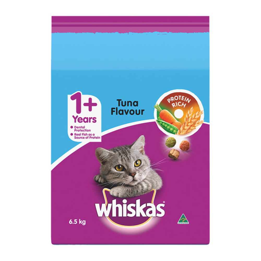 Whiskas Adult 1+ Years Tuna Flavour Dry Cat Food for Food