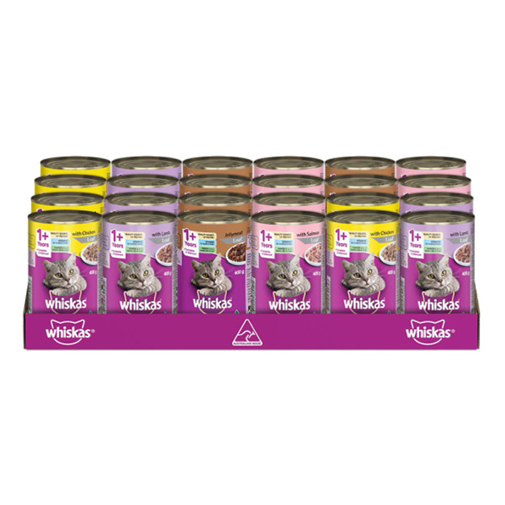 Whiskas Adult 1+ Years Mixed Variety Wet Cat Food for Food