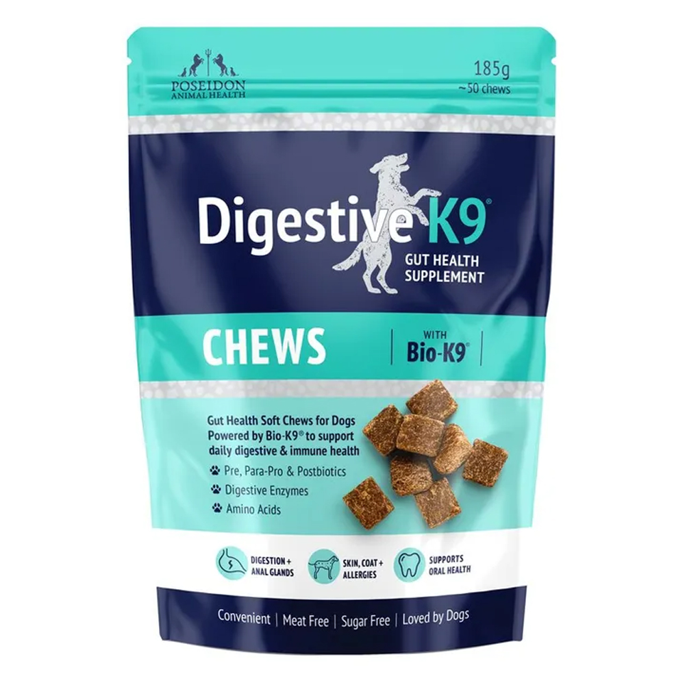 Poseidon Animal Health Digestive K9 Chews Gut Health Supplement For Dogs for Dogs