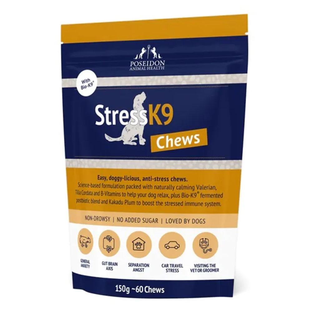 Poseidon Animal Health Stress K9 Chews For Dogs for Dogs