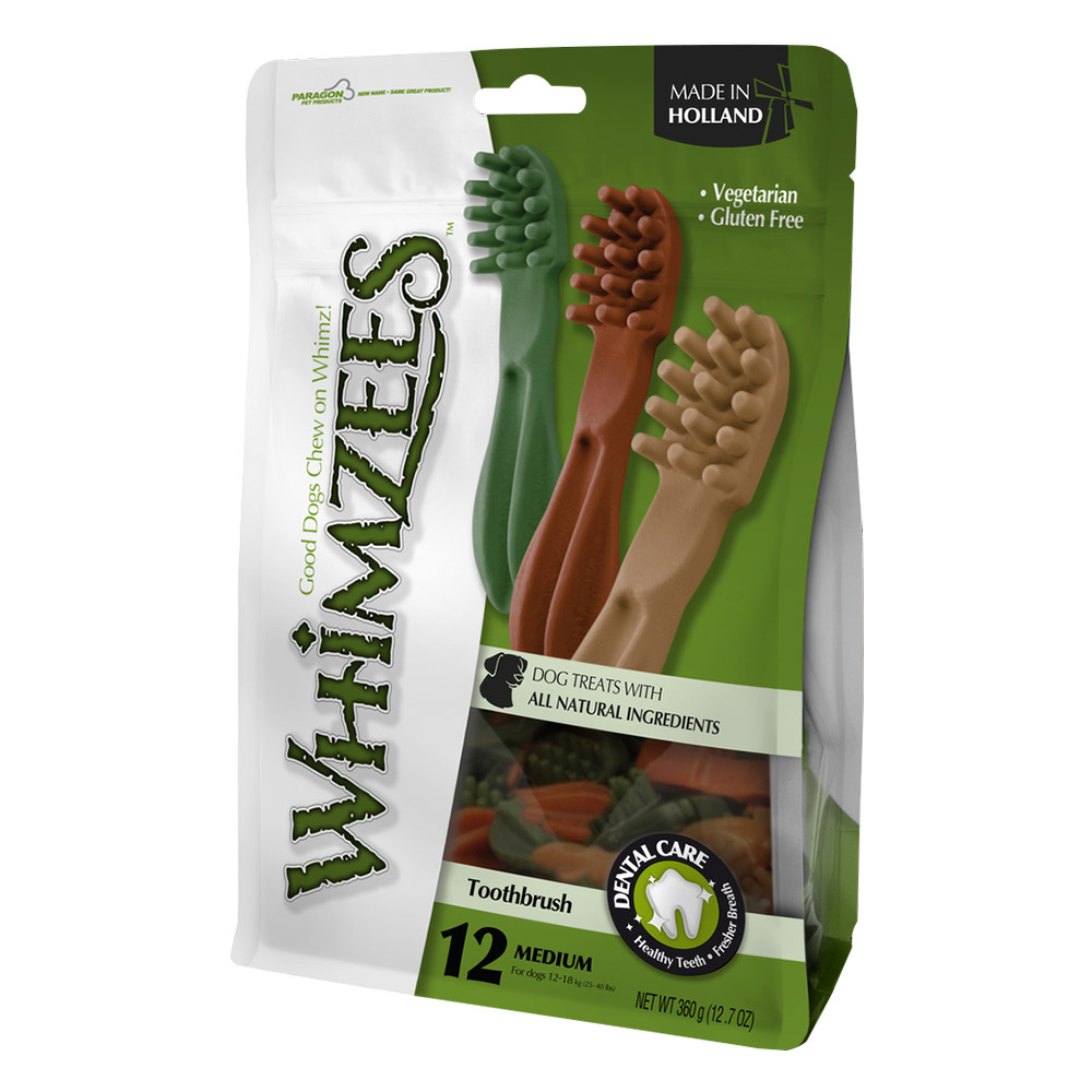 Whimzees ToothBrush Star ValueBag Medium Dogs 12'S