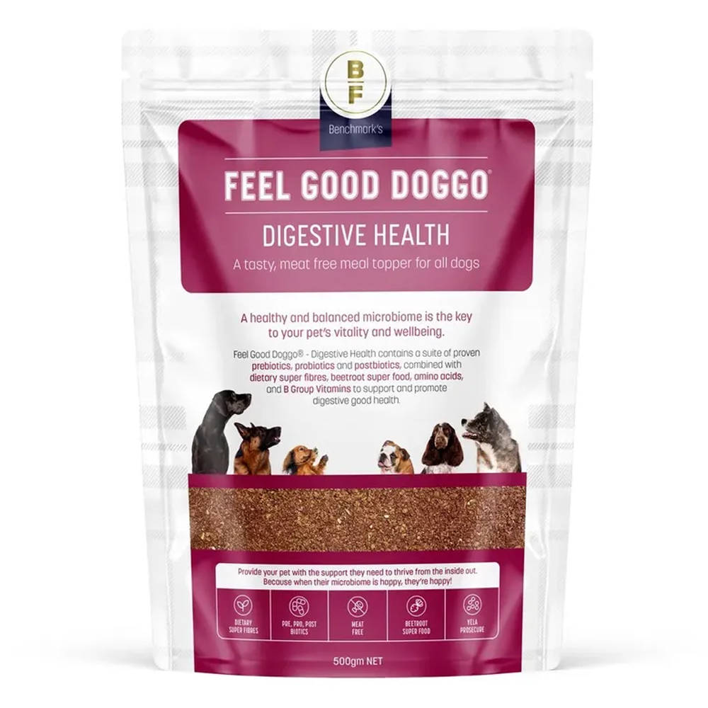 Feel Good Doggo Digestive Health Meat Free Meal Topper for All Dogs for Food Supplies