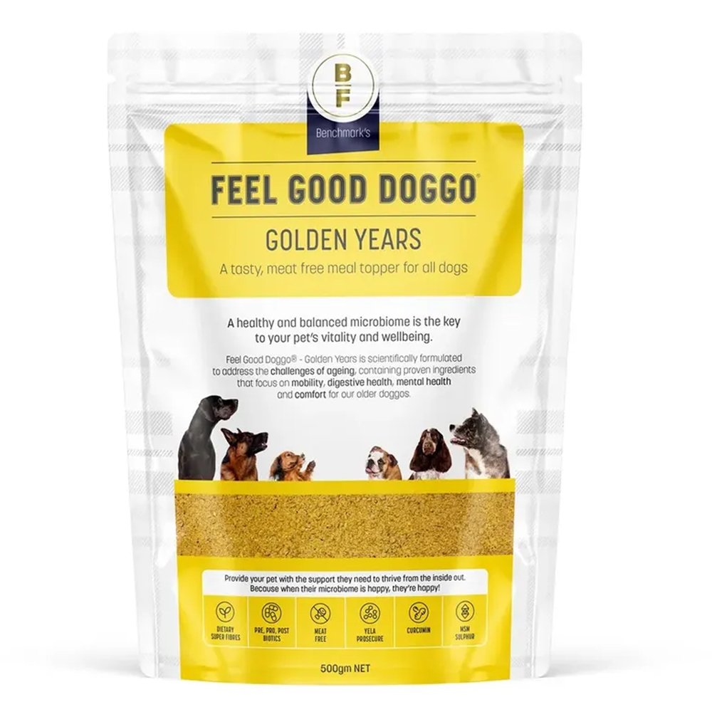 Feel Good Doggo Golden Years Meat Free Meal Topper for All Dogs for Food Supplies