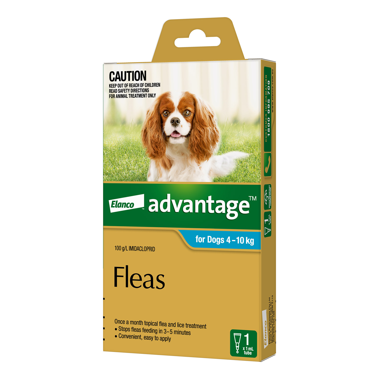 Advantage For Medium Dogs 4 To 10Kg (Aqua)