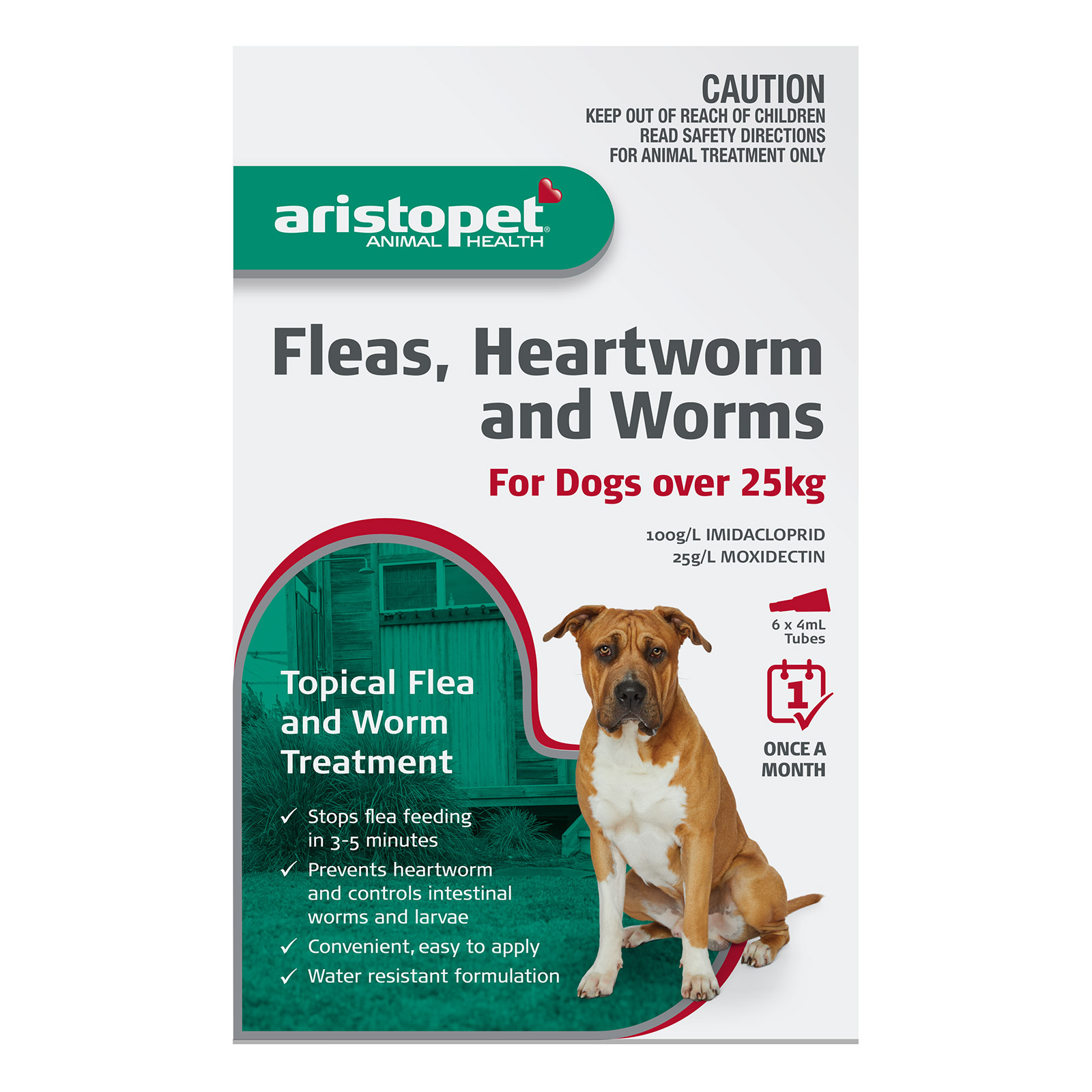 Aristopet Spot-on Treatment for Dog Over 25 Kg Red
