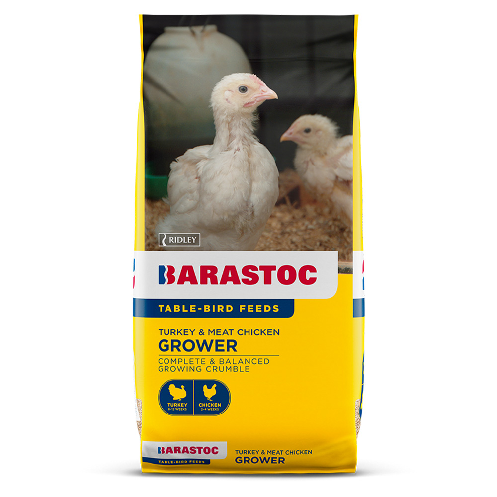 Barastoc Turkey & Meat Chicken Grower Table-Bird Feeds