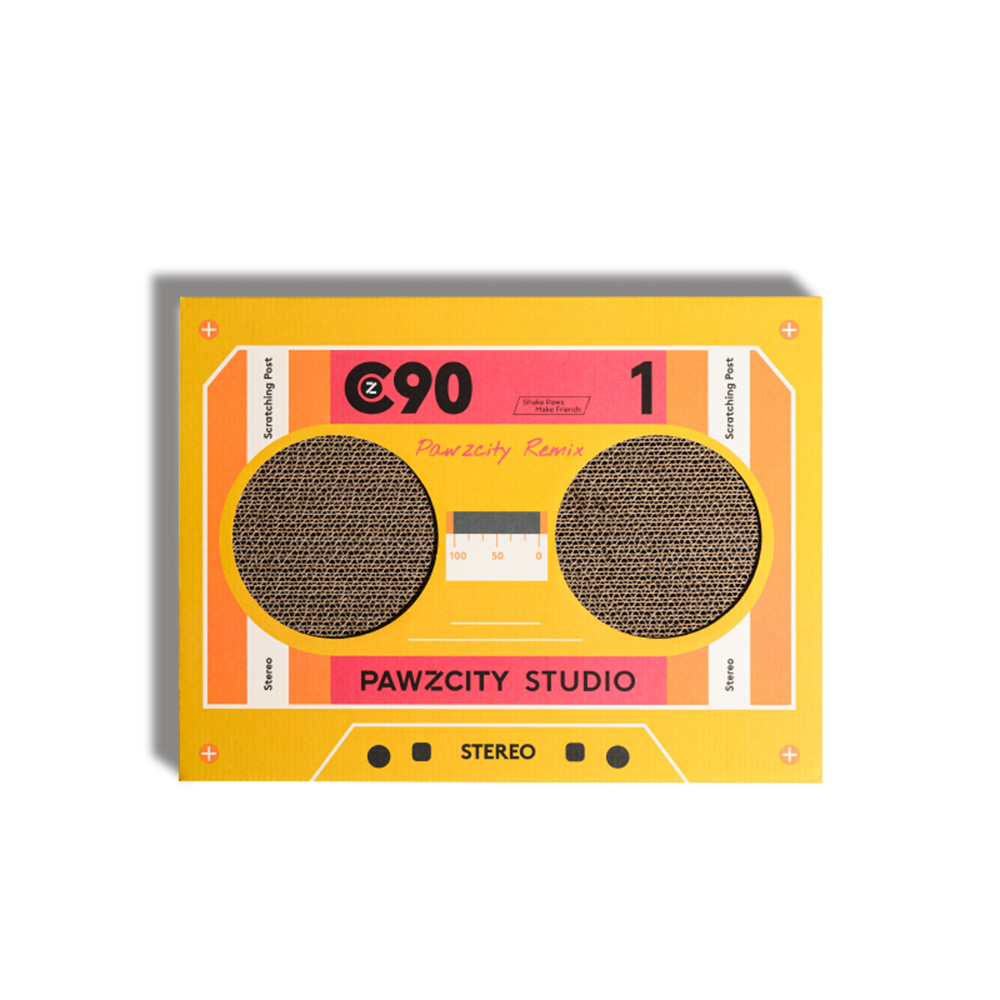 Pawzcity Vintage Tape Cat Scratching Board B