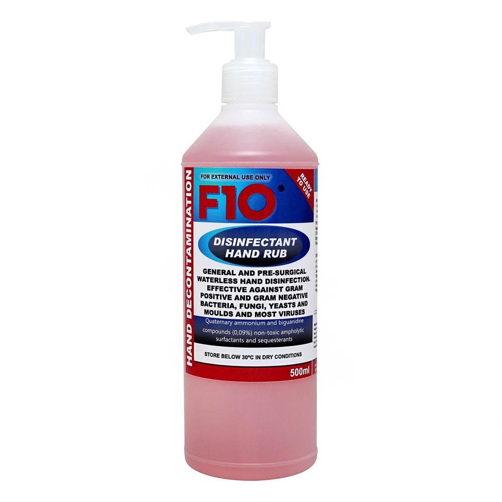 F10 Disinfectant Hand Rub Pump Pack for Dogs