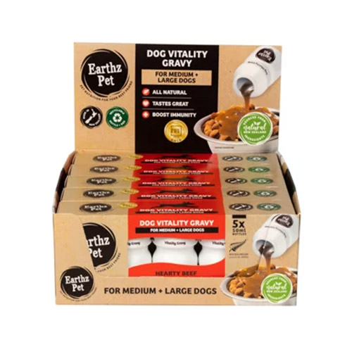 Earthz Pet Hearty Beef Vitality Gravy for Medium and Large Dogs 50ml
