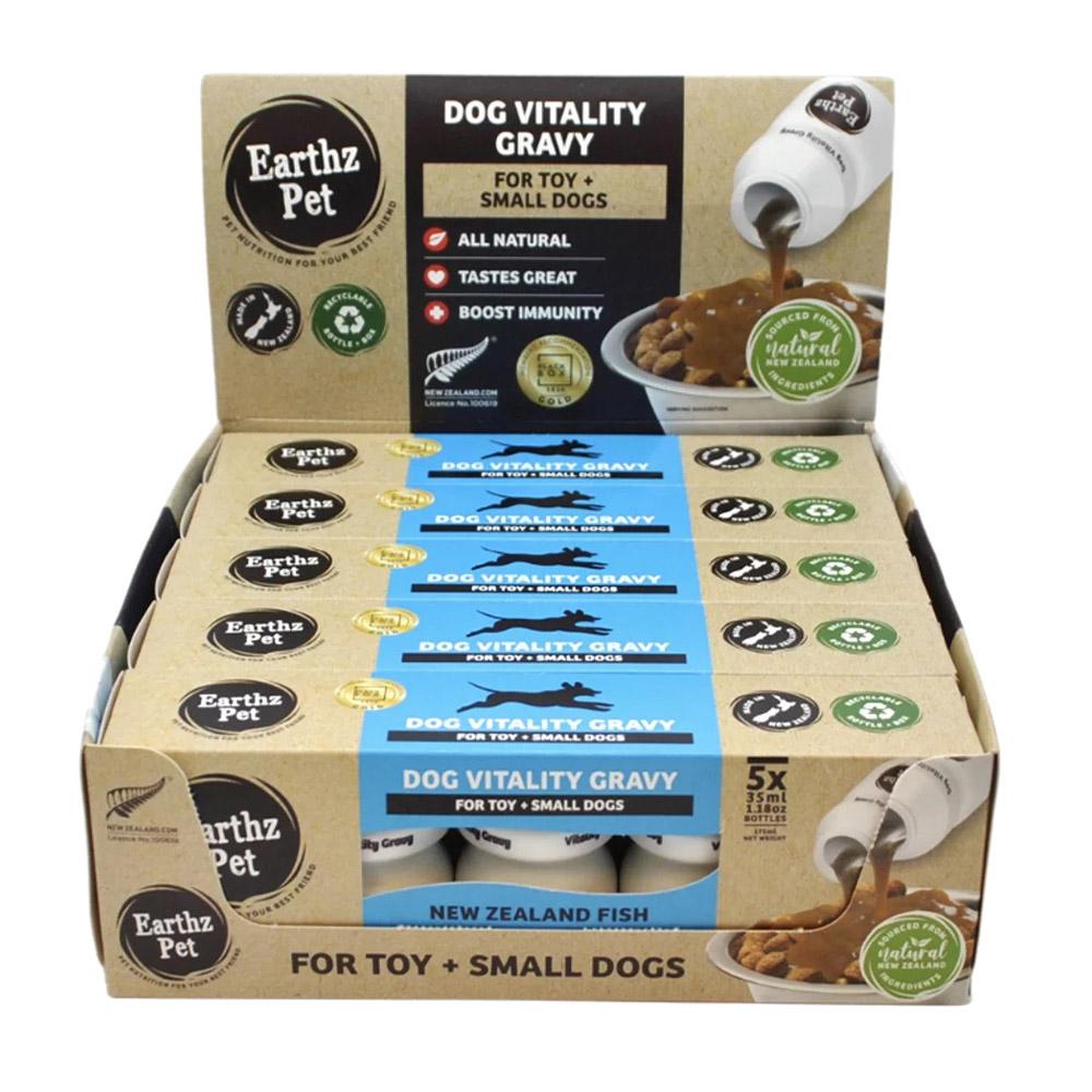 Earthz Pet New Zealand Fish Vitality Gravy for Toy and Small Dogs 35ml