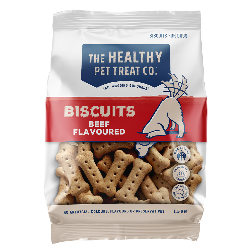 Healthy Pet Treat Co Beef Flavoured Biscuits for Dogs for Dogs