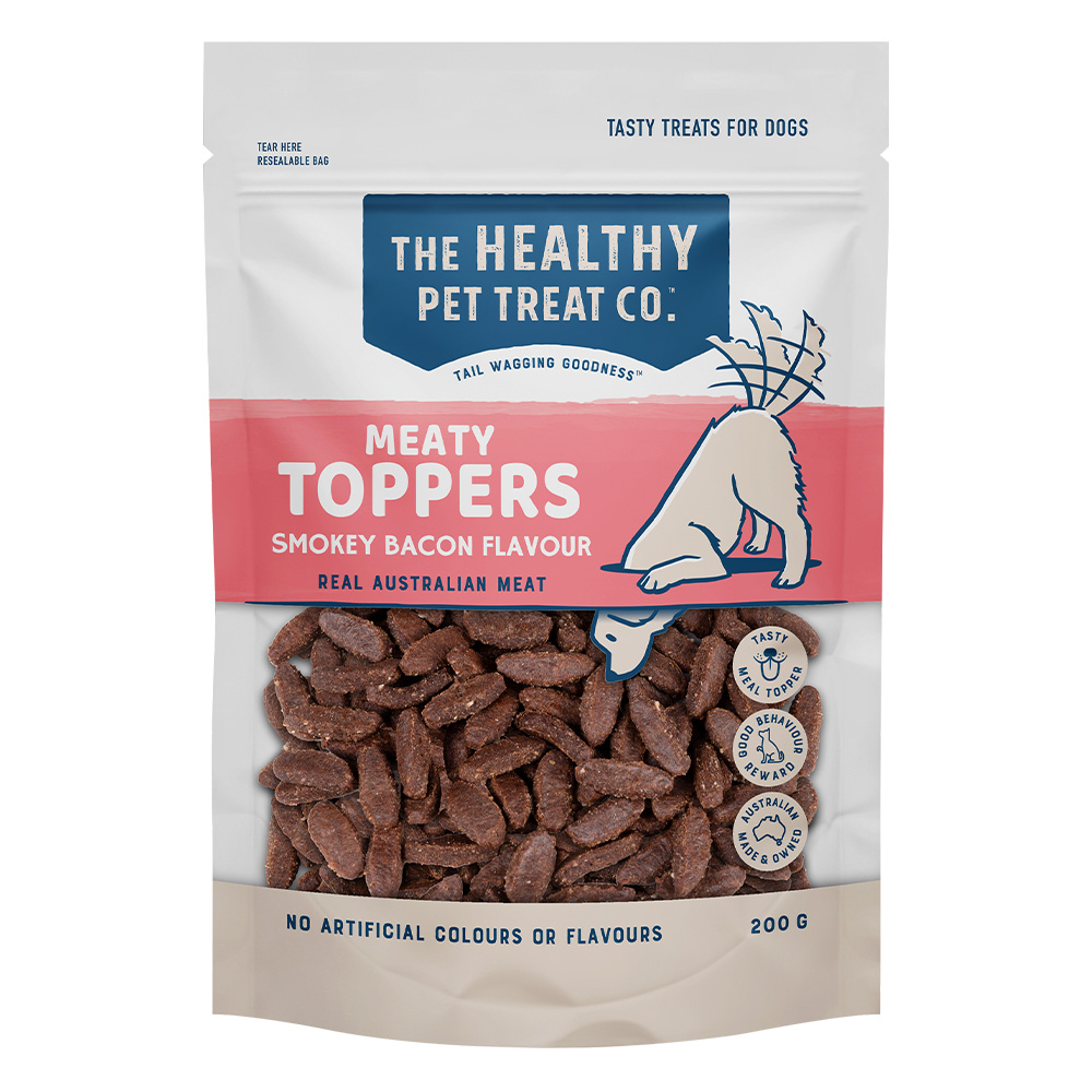 Healthy Pet Treat Co Meaty Toppers Smokey Bacon for Dogs for Dogs