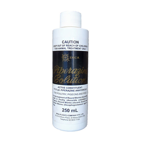 Inca Piperazine Wormer for Pigeons, Poultry and Pigs for Bird Supplies