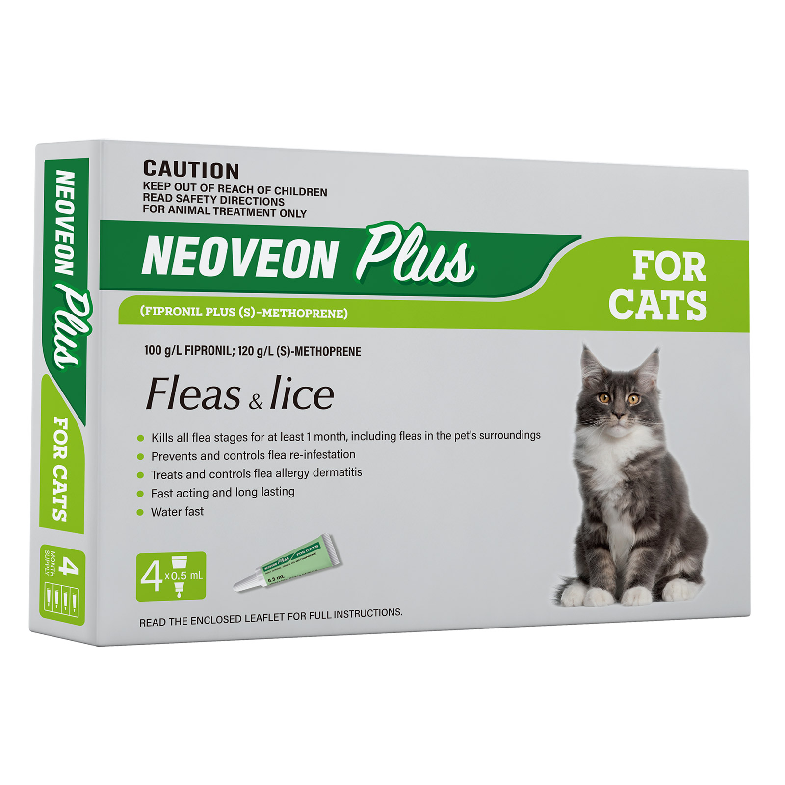 Buy Neoveon Plus Flea and Lice for Cats Online at DiscountPetCare.com.au